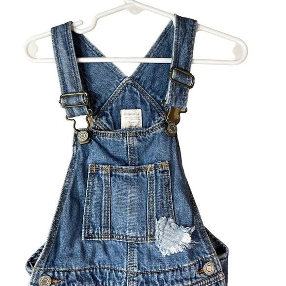 Gap Toddler Girl Jean Overalls Size 3T - Picture 2 of 11